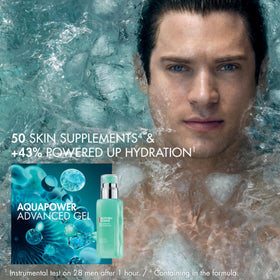 Biotherm Aquapower Advanced Gel on hand showing quick absorption