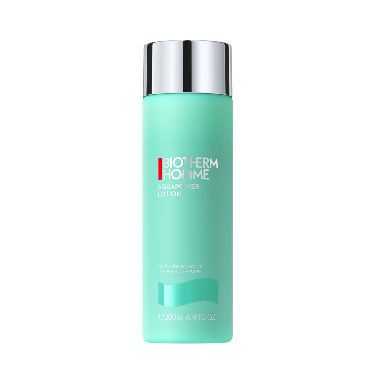 Biotherm Aquapower bottle pour showing quick post shave refresh
