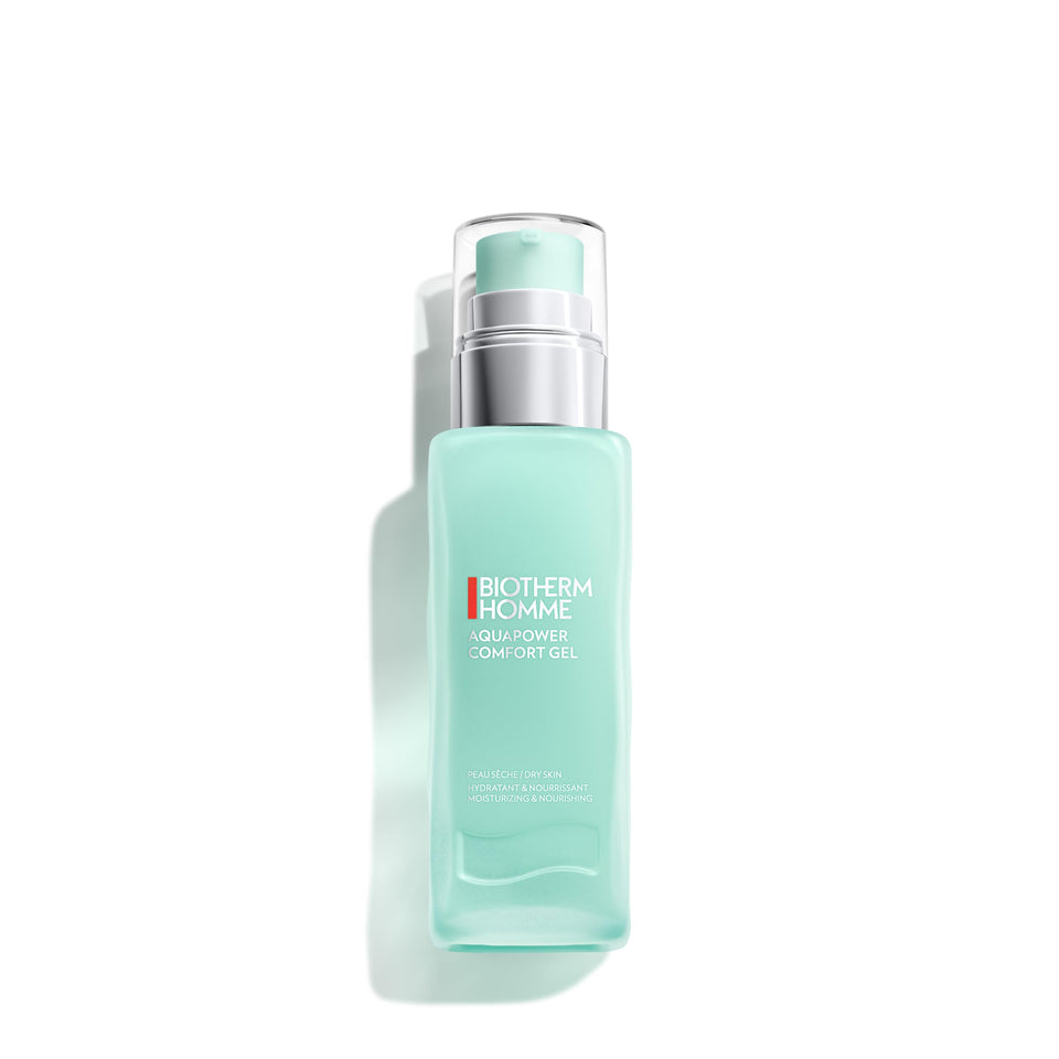 Biotherm Aquapower Comfort Gel bottle delivers cooling hydration
