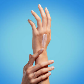 Biotherm Biomains Hand Cream on nails and cuticles for enhanced softness.