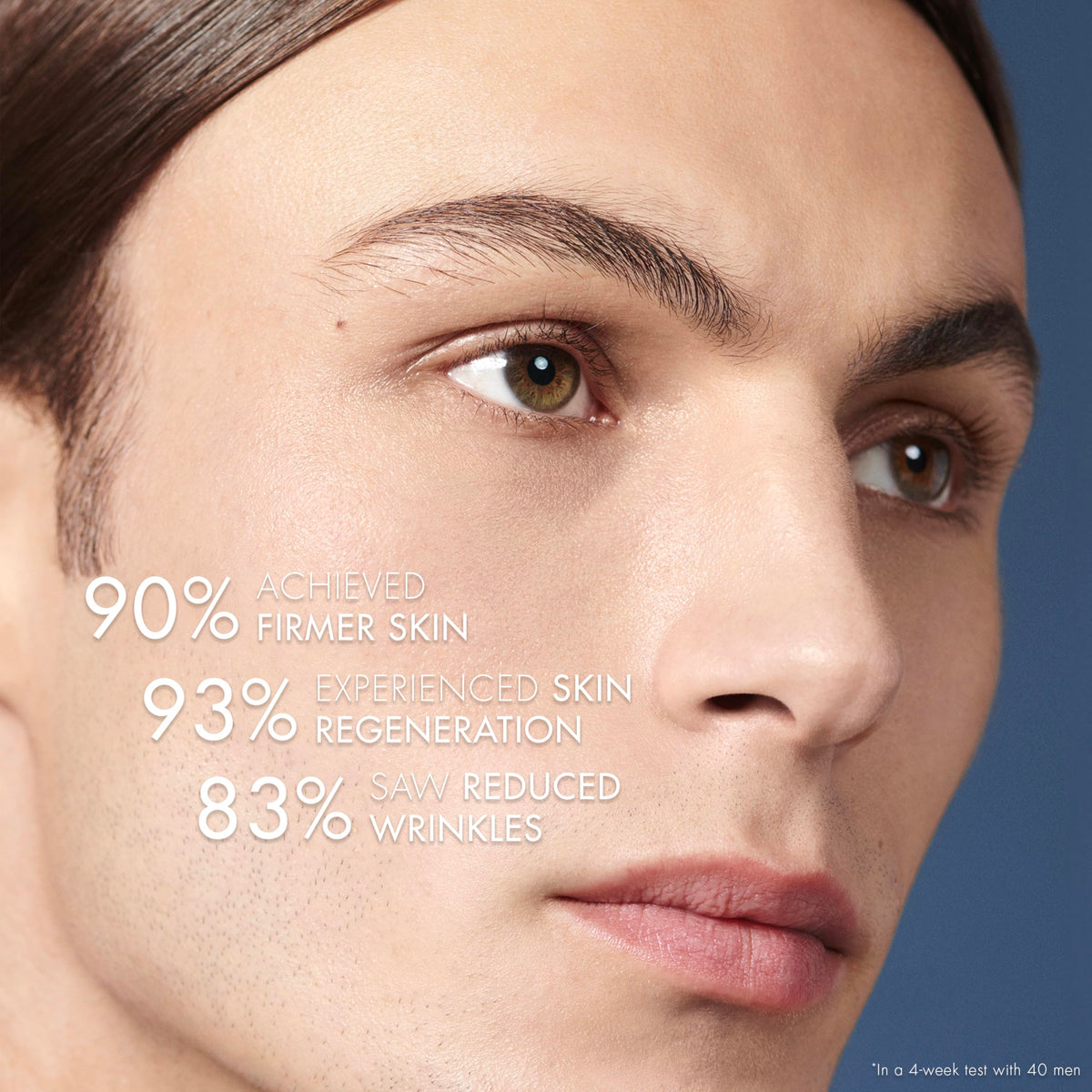 Close-up of texture suggesting wrinkle reduction and smoother appearance.