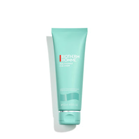Biotherm Homme Aquapower cleanser bottle with pour shows easy daily use and refreshing results