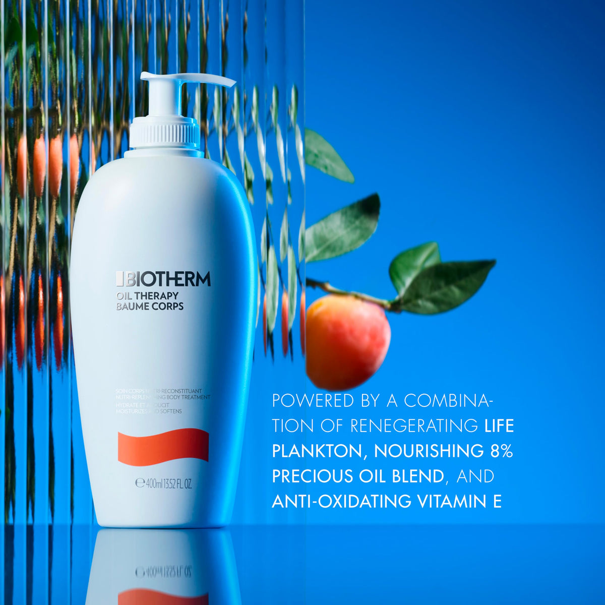 Biotherm Oil Therapy on skin demonstrating softness after use
