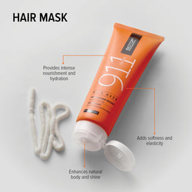 Biotop Professional 911 Quinoa Hair Mask application on damp hair for deep conditioning