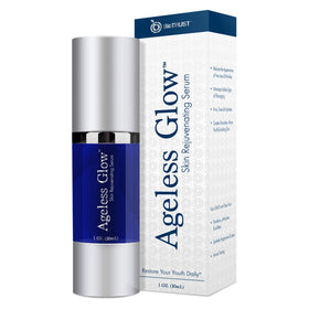 BioTrust Ageless Glow bottle closeup showing premium packaging and daily skincare ritual