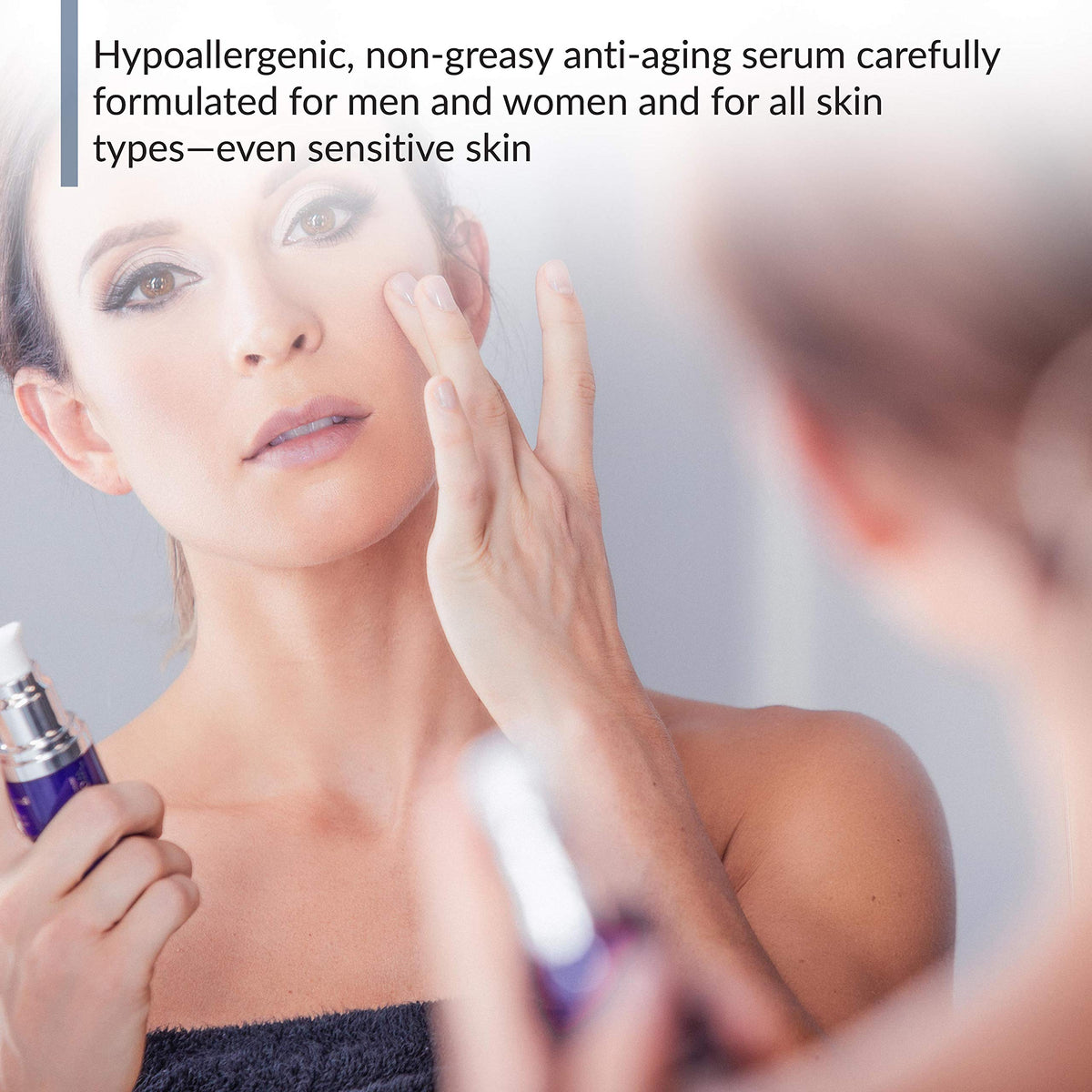 BioTrust Ageless Glow serum dispense with a clean pump for quick, non-greasy application