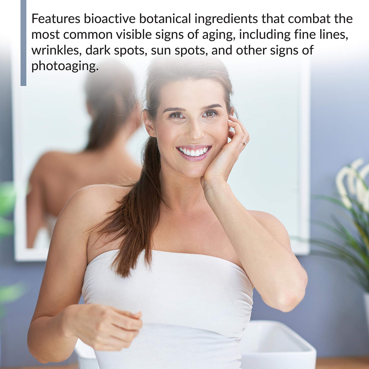 BioTrust Ageless Glow texture swirl highlighting silky fast-absorbing texture