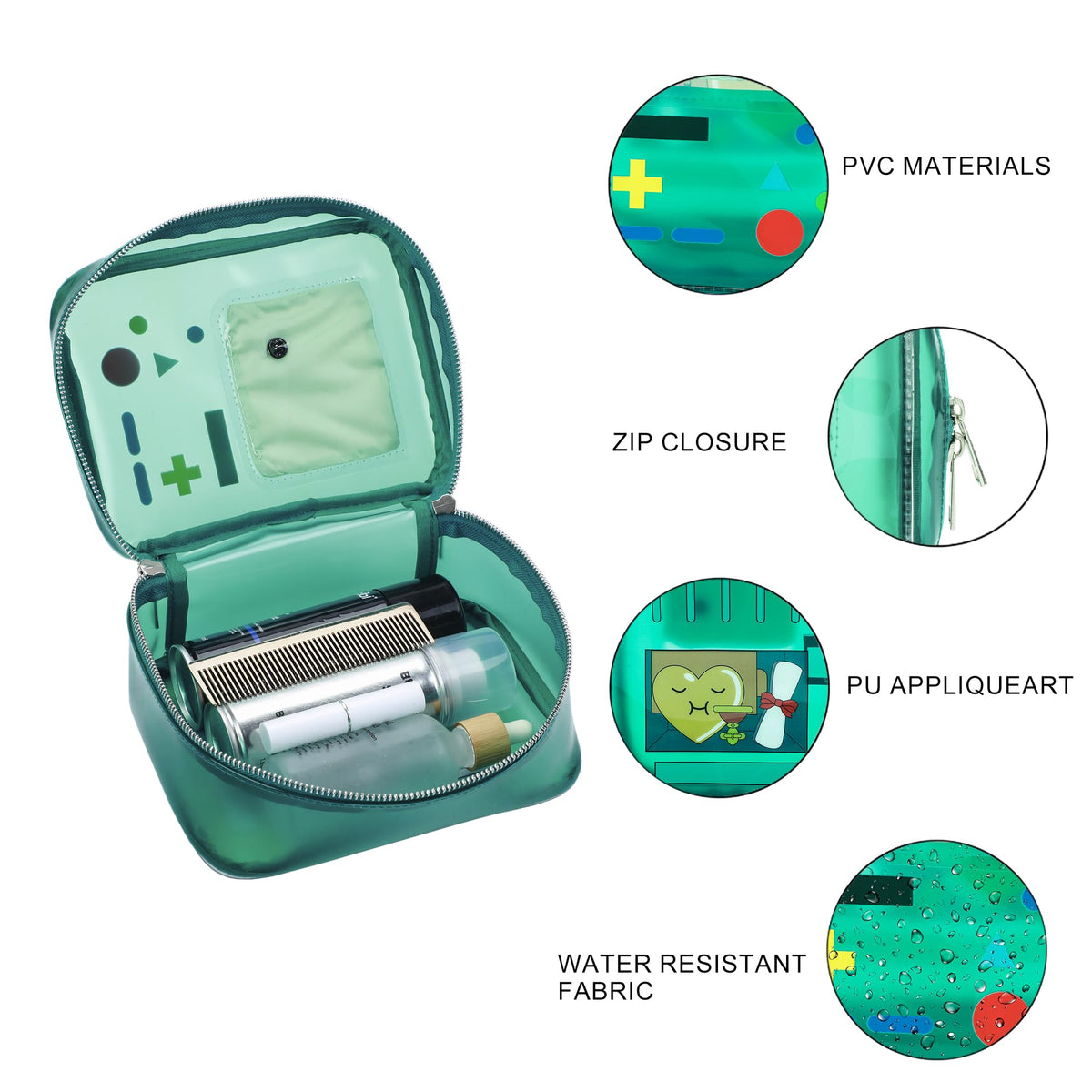 Bioworld BMO removable pin feature for personalized flair on the go.