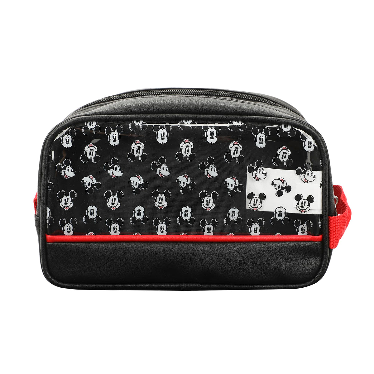 Bioworld Mickey Mouses bag interior reveals three refillable toiletry bottles