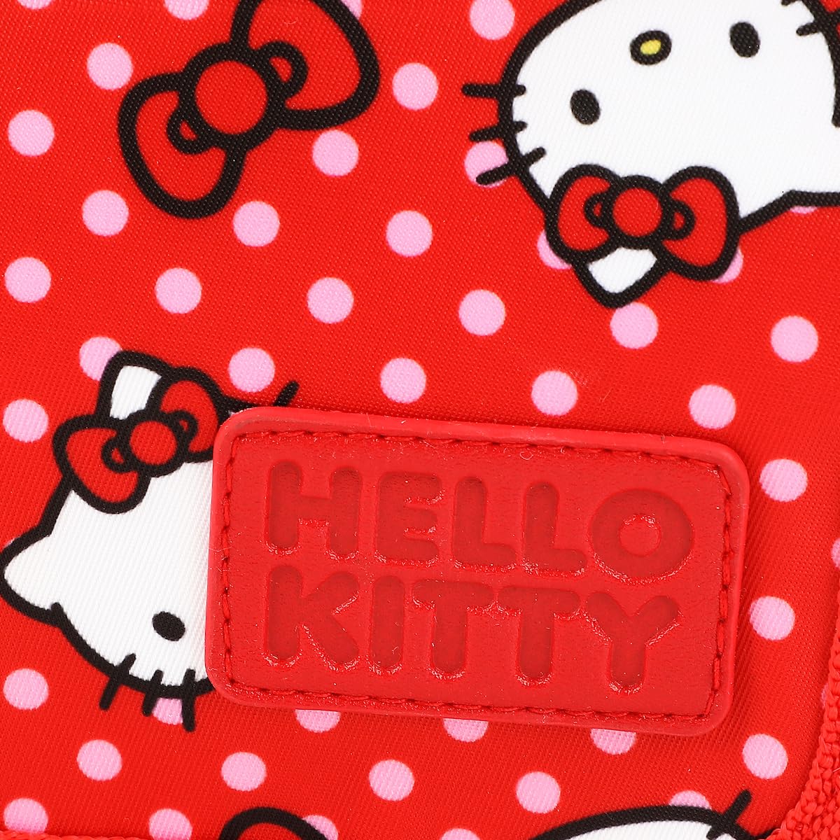 Bioworld Hello Kitty 600D fabric close-up highlighting durability