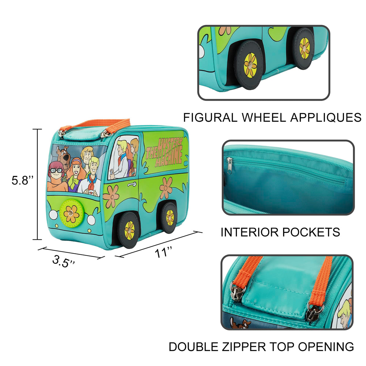 Bioworld Scooby-Doo Mystery Machine PU texture showing durability