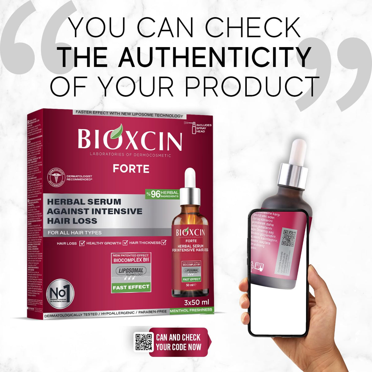 BIOXCIN serum packaging image highlights sleek design and premium care.
