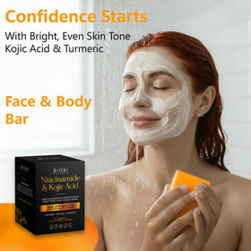 BIOXI face and body cleansing bar for versatile daily use.