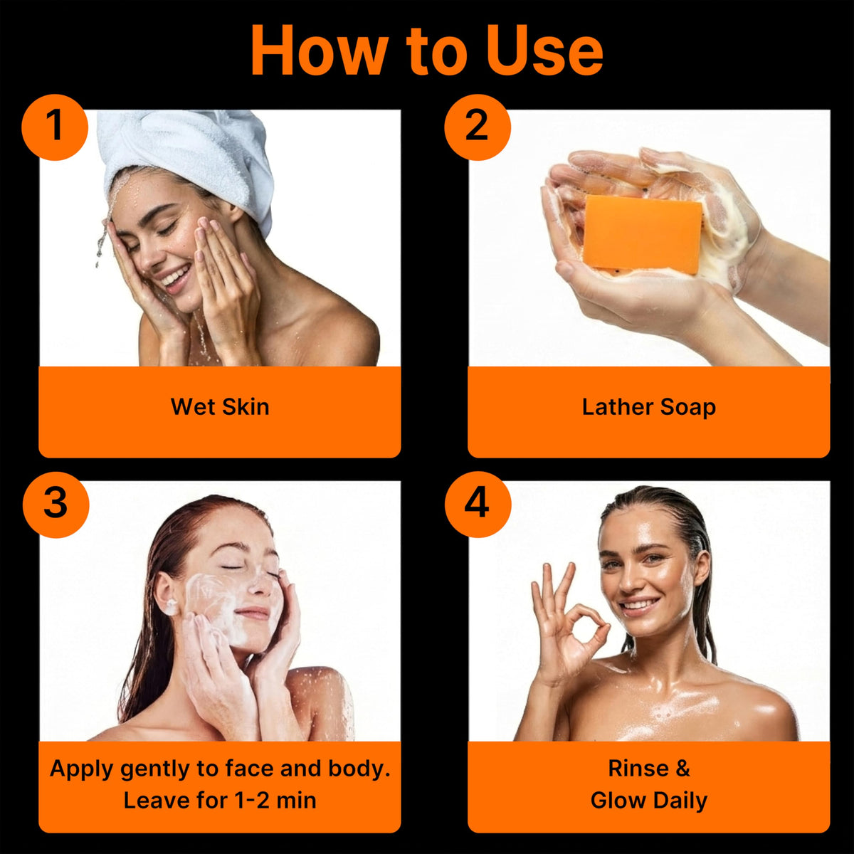 BIOXI Kojic Acid and Turmeric Soap Bar 2-pack on product display