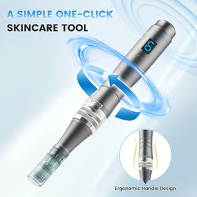Bird Here Derma Roller Pen 0.25mm travel case enables on-the-go care.