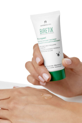 BiRetix Micropeel glow on skin after use