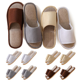 Biroris coffee large disposable slippers, warm and comfortable for hotel guests