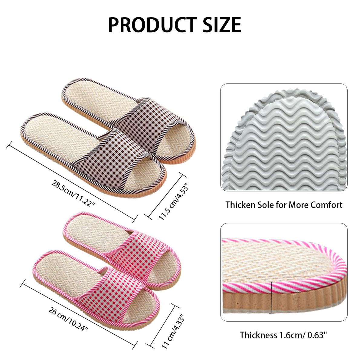 Biroris travel-packaged slippers; convenient 10 bags for on-the-go guests.