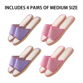 Biroris unisex slippers size range display; fits most feet for universal guest comfort.