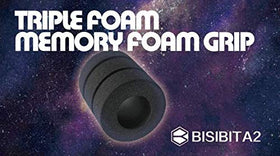 Bisibita2 grip compatible with steel or disposable tubes for versatile setups.