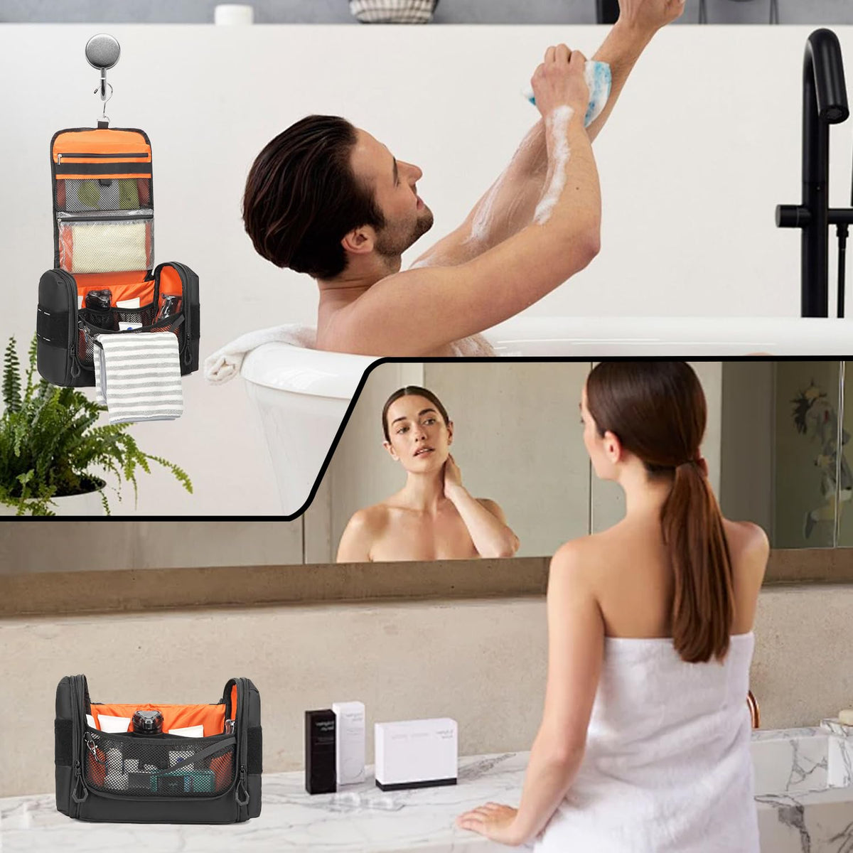 BISKLNDN compact folded size and expanded interior view for packing.