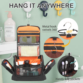 BISKLNDN bag showing wet-dry separation to keep items organized during travel.