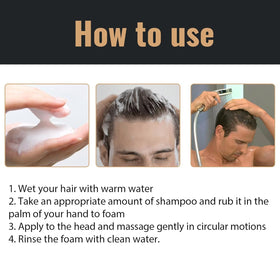 Biuhorey Root Activator Shampoo ingredients chart focuses on botanicals and oils.