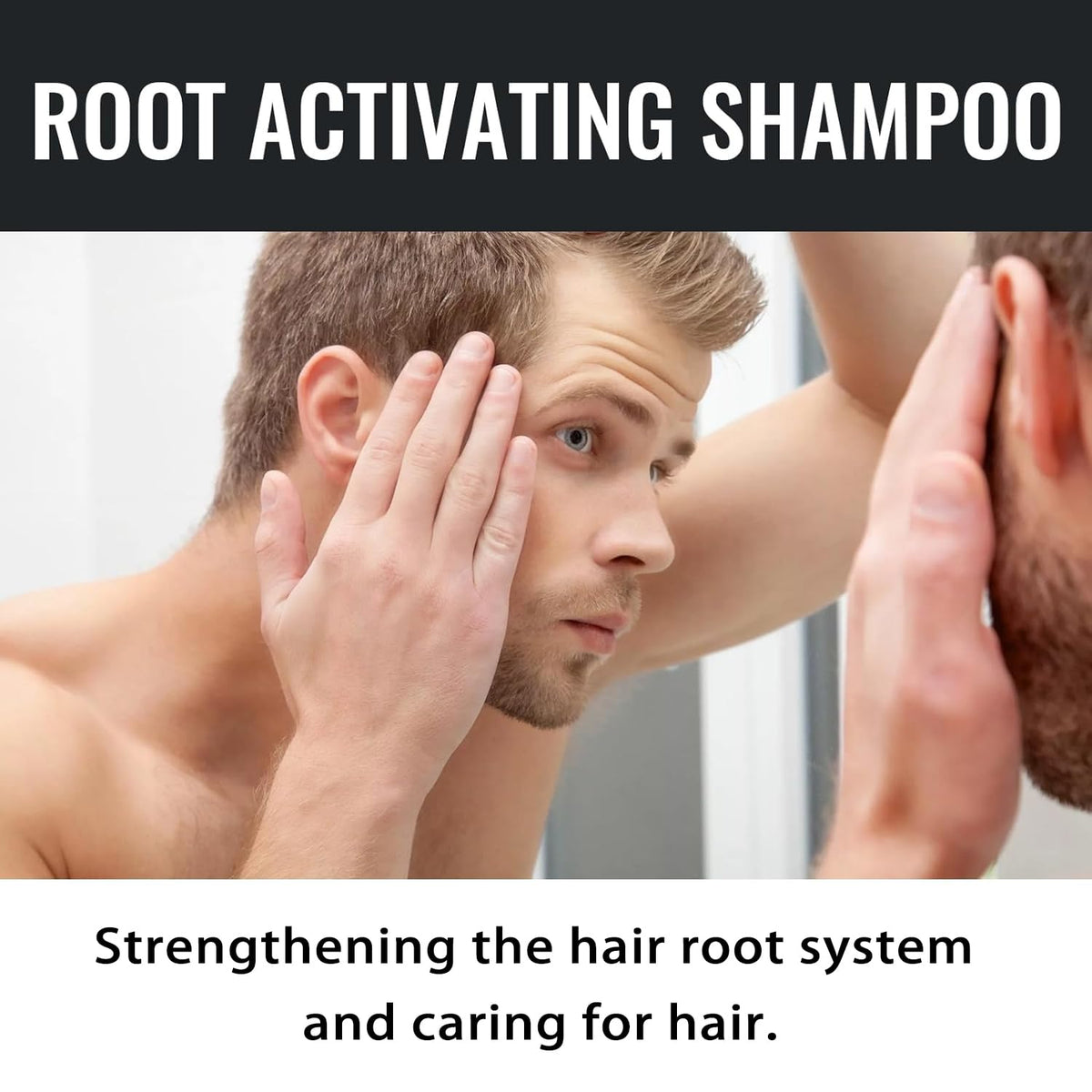 Biuhorey Root Activator Shampoo packaging front emphasizing premium care.