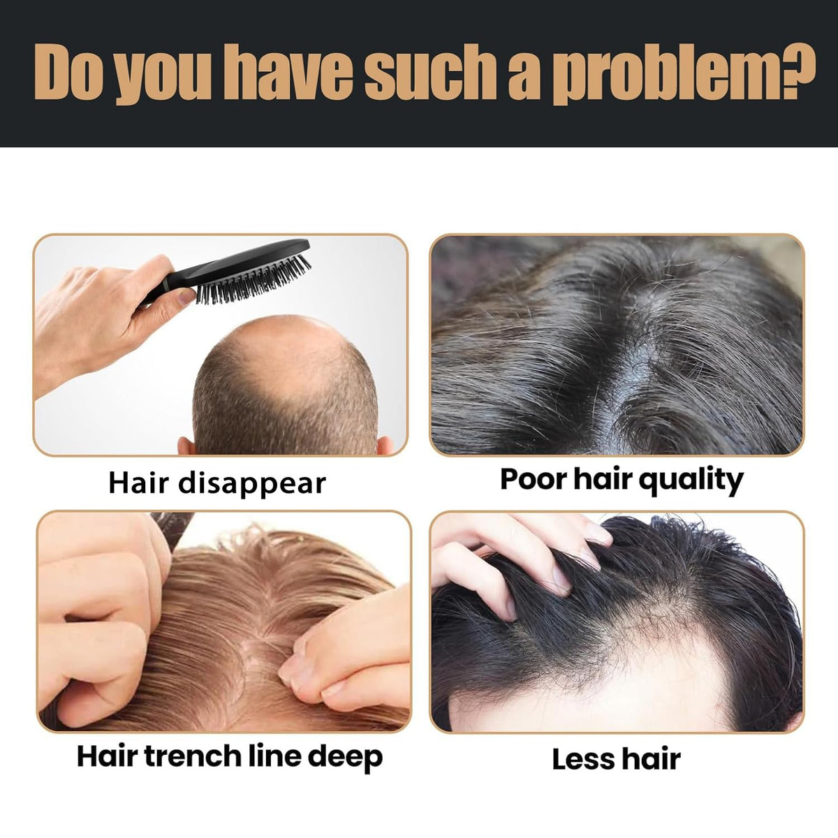 Biuhorey Root Activator Shampoo wet hair application illustrating simple daily routine.