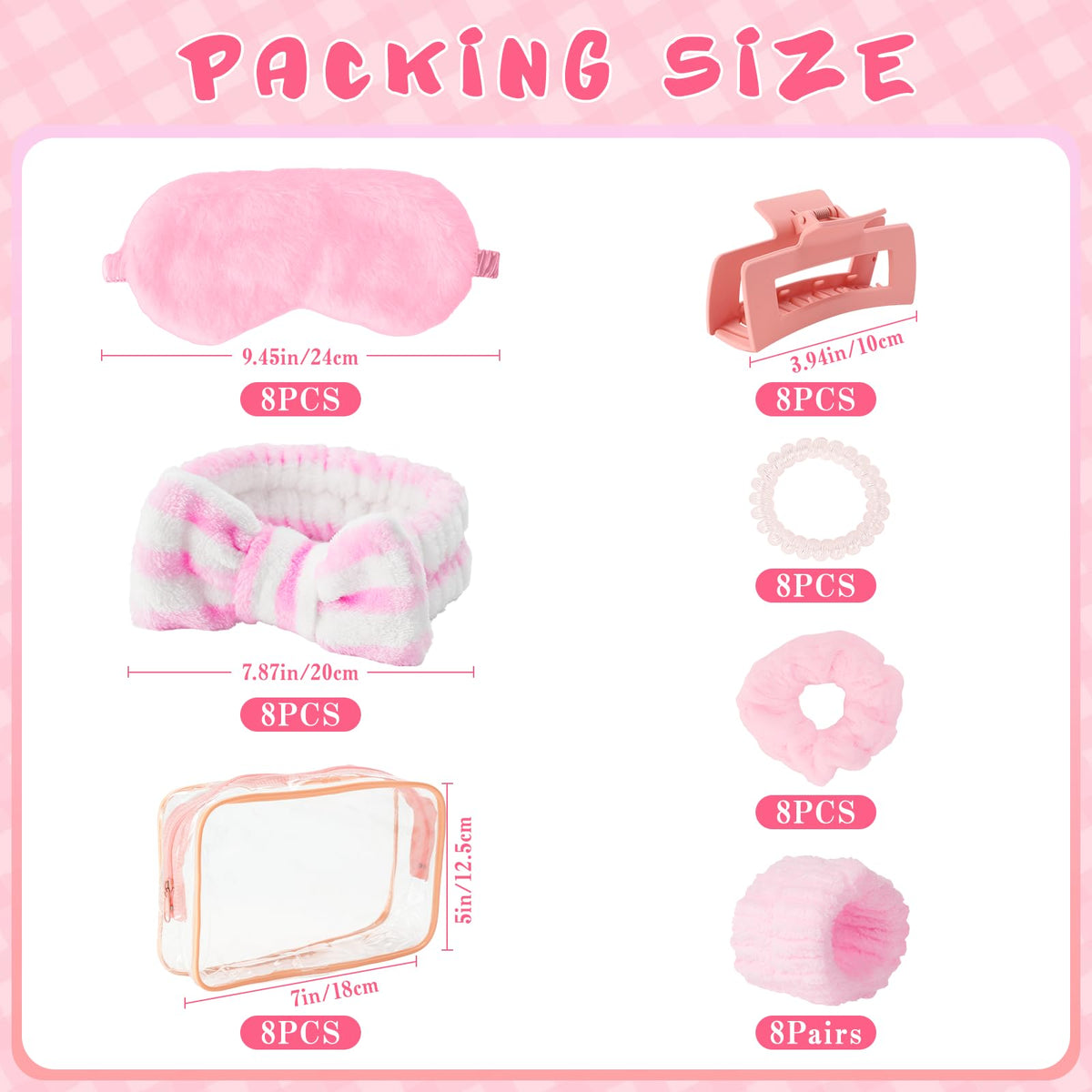 Biutee 64pc spa sleepover eye masks for restful pampering during a sleepover.