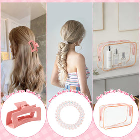Biutee 64pc spa sleepover hair clips finish party looks with shine.
