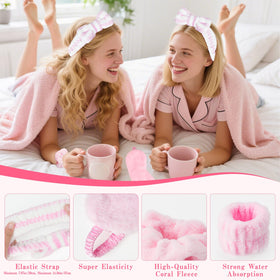 Biutee 64pc spa sleepover velvet hair scrunchies add soft, secure styling.