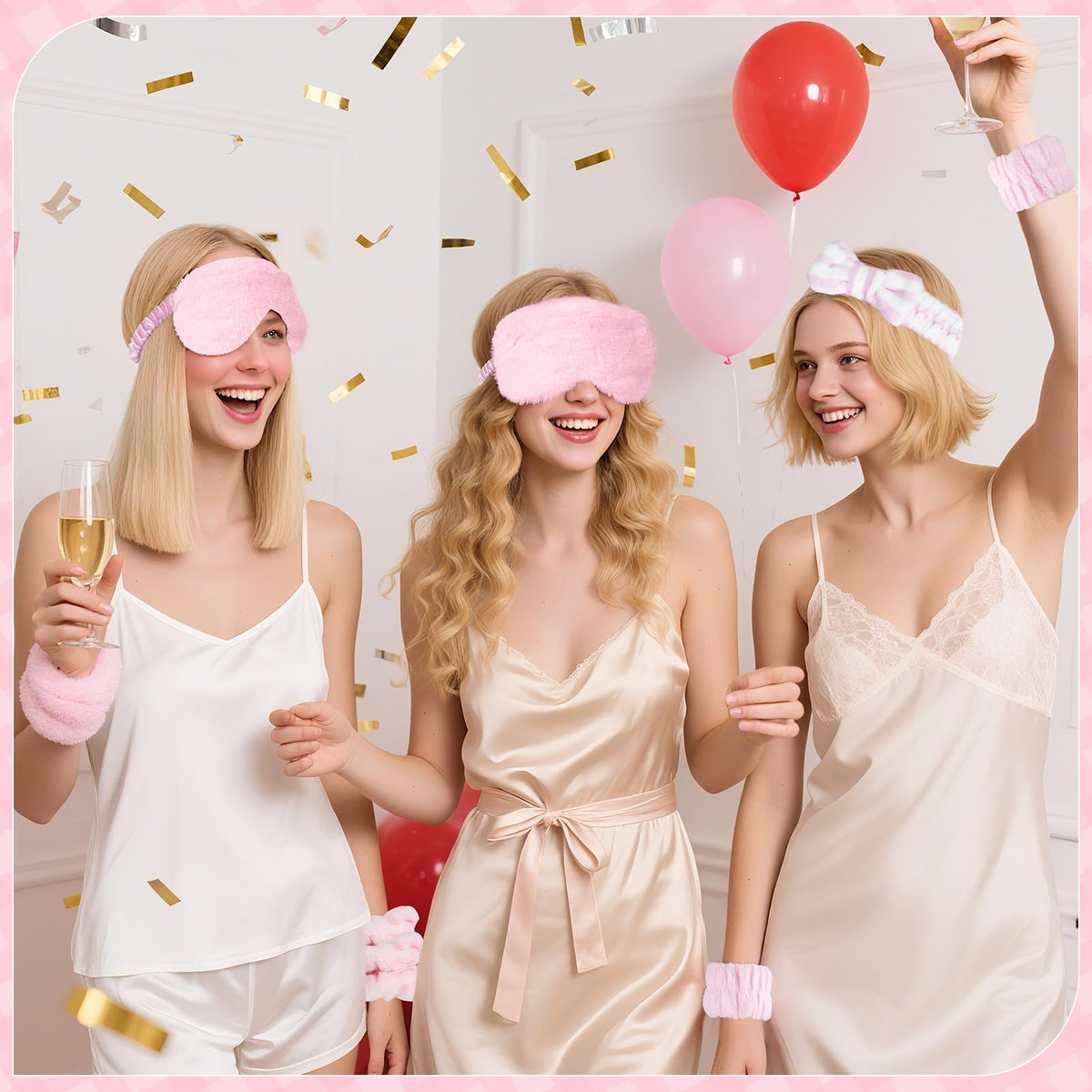 Biutee 64pc spa sleepover wristbands help coordinate outfits and activities.