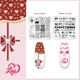Biutee nail-art-designs on natural nails inspired by floral butterfly patterns.