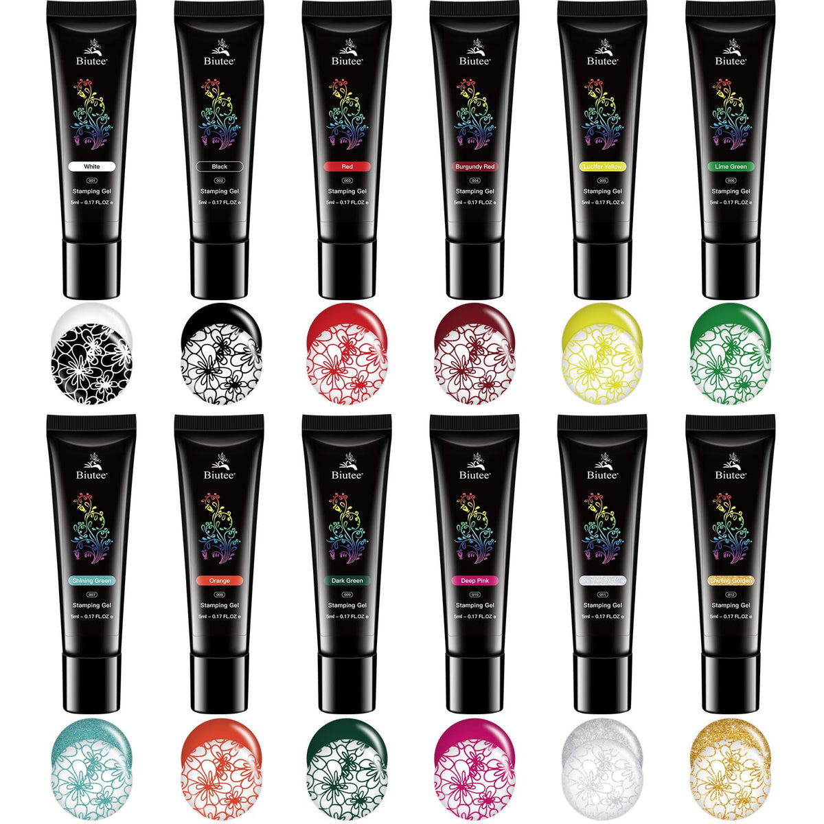 Biutee color variety supports versatile and creative nail patterns.