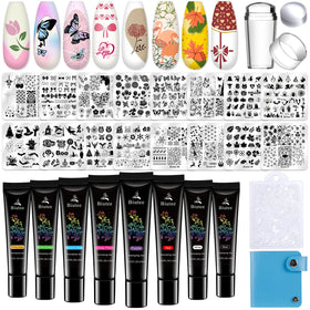 Biutee Nail Stamper Kit full kit displays all tools for convenient at-home nail art.