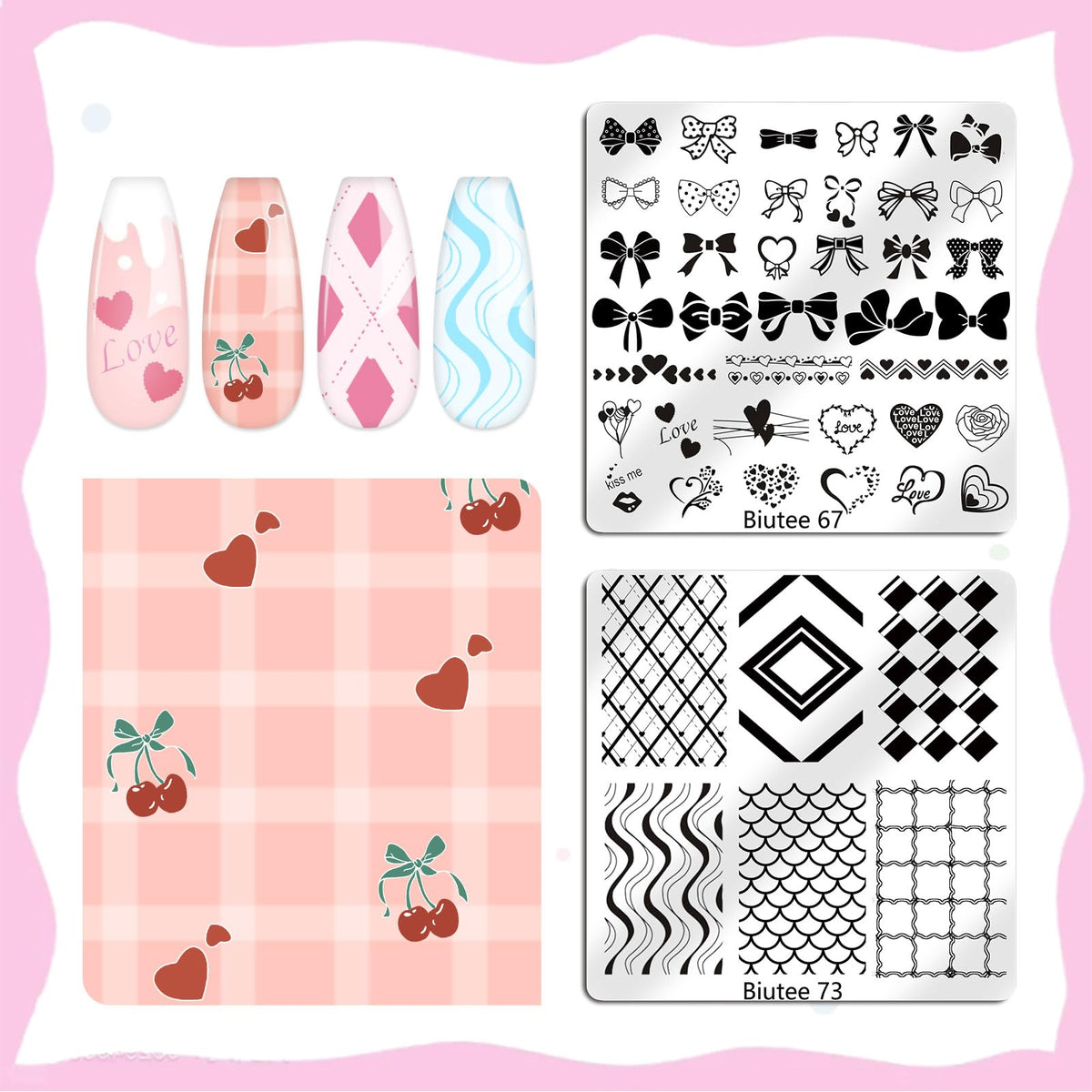 Biutee silicone nail stamper for precise pattern transfers