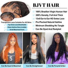 BJVT 13x6 lace front wig showing middle or side part options for versatile styling.