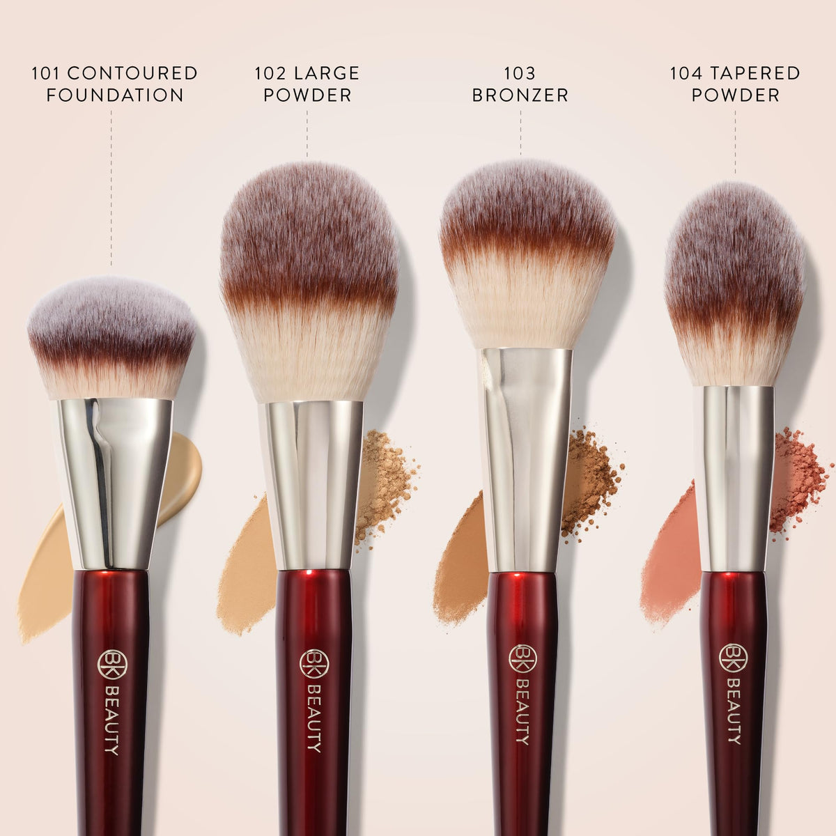 BK Beauty 103 Bronzer brush for precise, soft sculpting