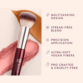 BK Beauty 116 dense head closeup enabling flawless, air-brushed results