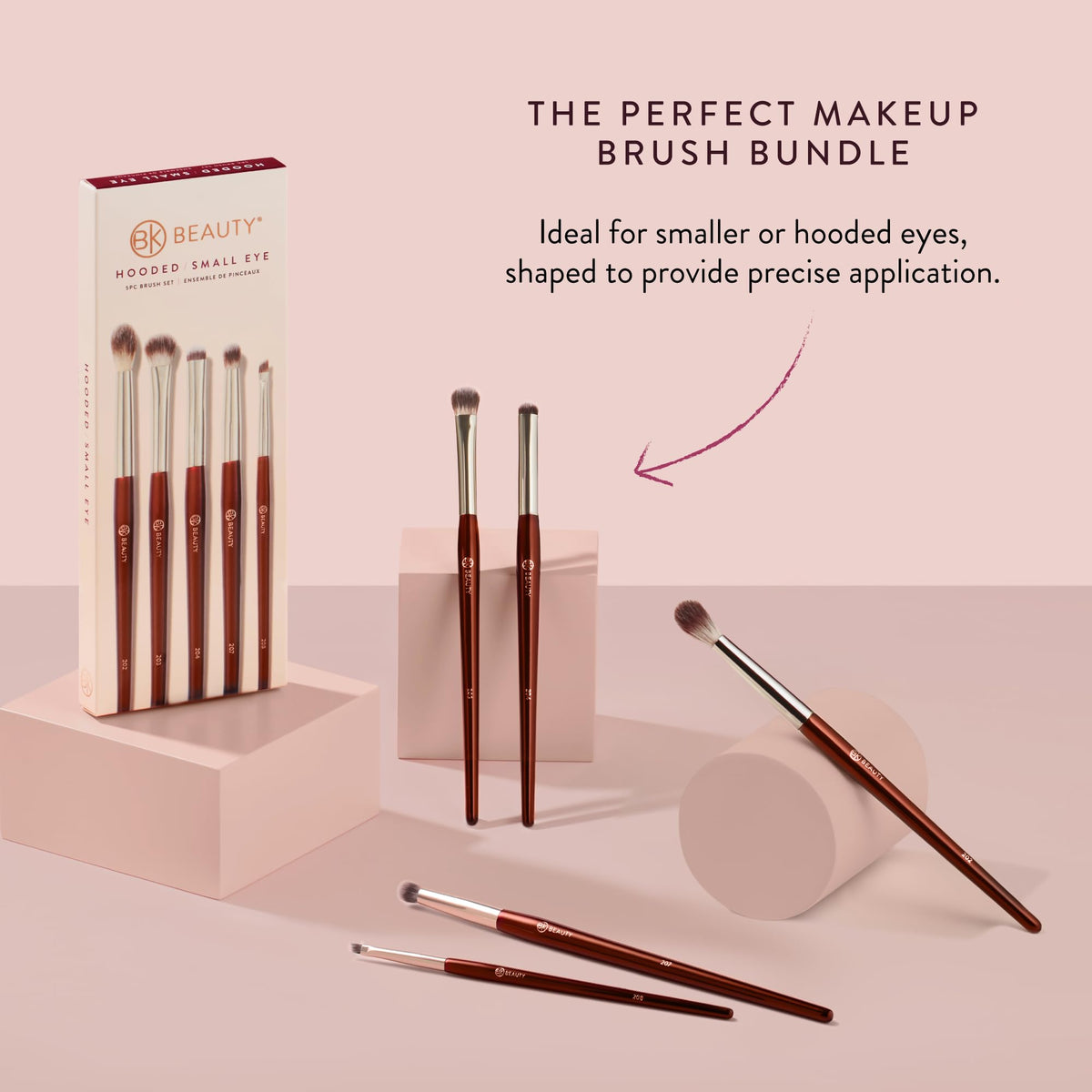 BK Beauty 208 Precision Angled Brush for sharp liner and brows