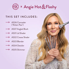 BK Beauty Angie Hot & Flashy detailer brush for precise lines and crisp definition