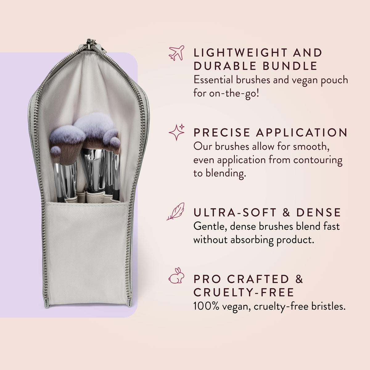 BK Beauty Angie travel angled blush brush for sculpted cheek color