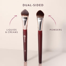 BK Beauty Core Complexion Trio blending brush for seamless powder finish.