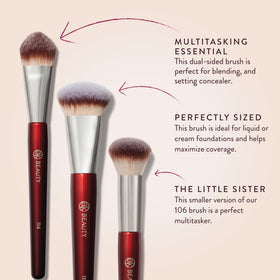 BK Beauty Core Complexion Trio contour brush for sculpted definition.