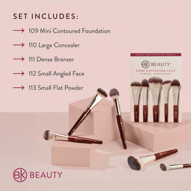 BK Beauty CORE face set 112 small angled face brush for precise blush and highlighter