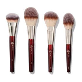 BK Beauty Essentials 4pc close-up with ultra-soft bristles for seamless makeup