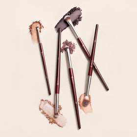BK Beauty Hooded Eyes Collection Display showing five brushes