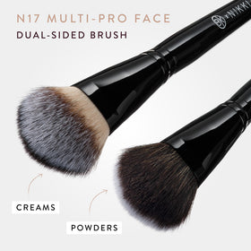 BK Beauty Nikki La Rose N17 contour bronzer application for precise sculpting.