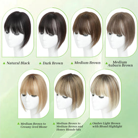 Black and Pretty real human hair topper can be curled or straightened.